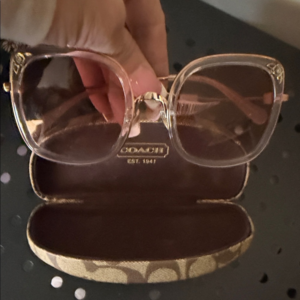 Coach Tan Sunglasses with Case - Picture 5 of 5